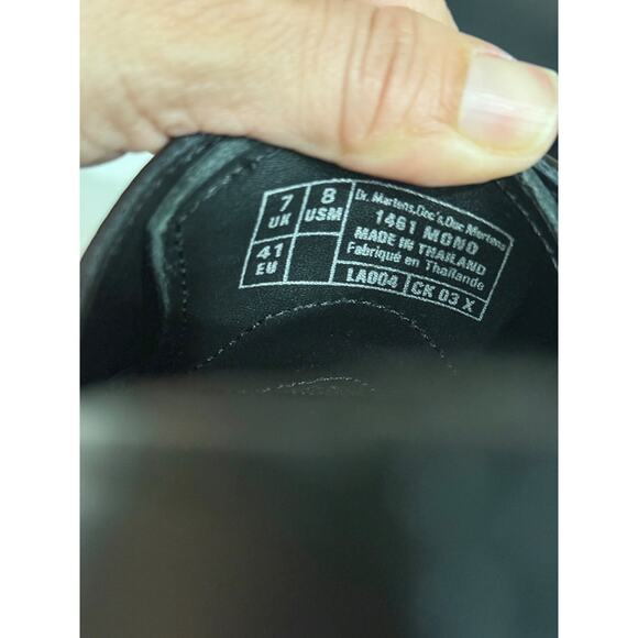 NWT Dr. Martens 1461 Mono Smooth Leather Oxford Shoes Black Women's Size US 8 - Picture 6 of 7